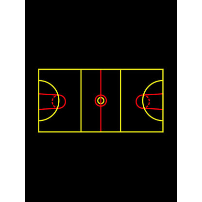 Netball & Basketball Multicourt Marking - 30 x 15m