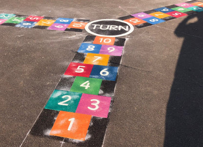 3 Way Hopscotch Marking - 4.7 x 4m