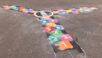 3 Way Hopscotch Marking - 4.7 x 4m