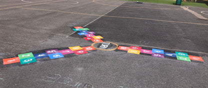 3 Way Hopscotch Marking - 4.7 x 4m