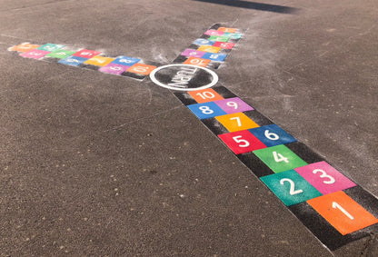 3 Way Hopscotch Marking - 4.7 x 4m