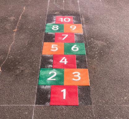Solid Hopscotch Marking - 2.1 x 0.6m
