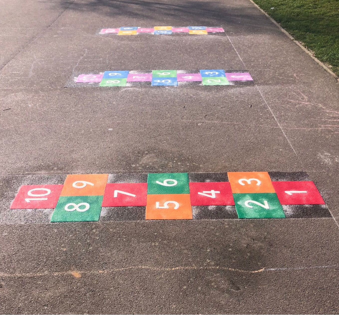Solid Hopscotch Marking - 2.1 x 0.6m