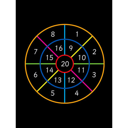 Number Target 20 Marking - 4m diameter