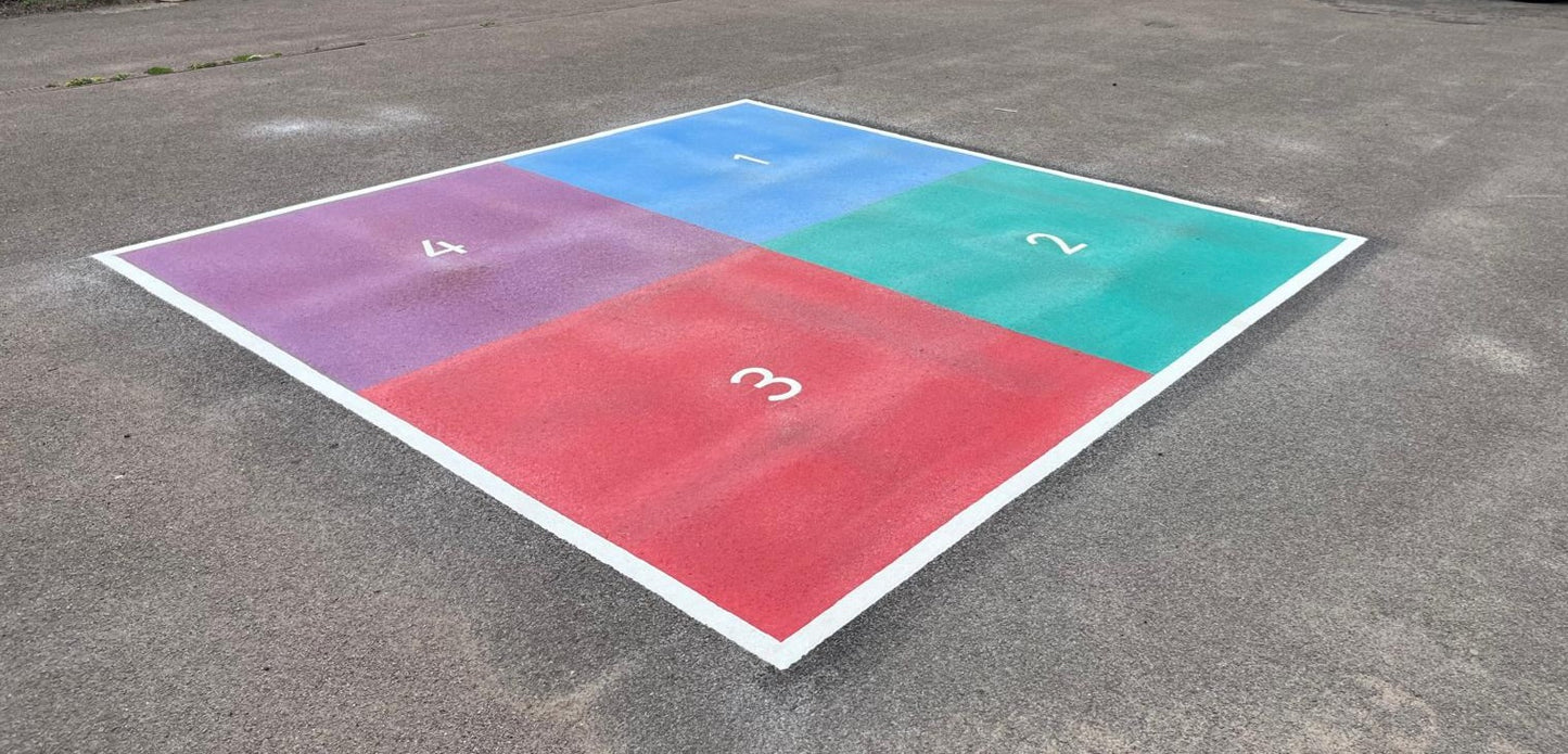 4 Square Solid Marking - 3 x 3m