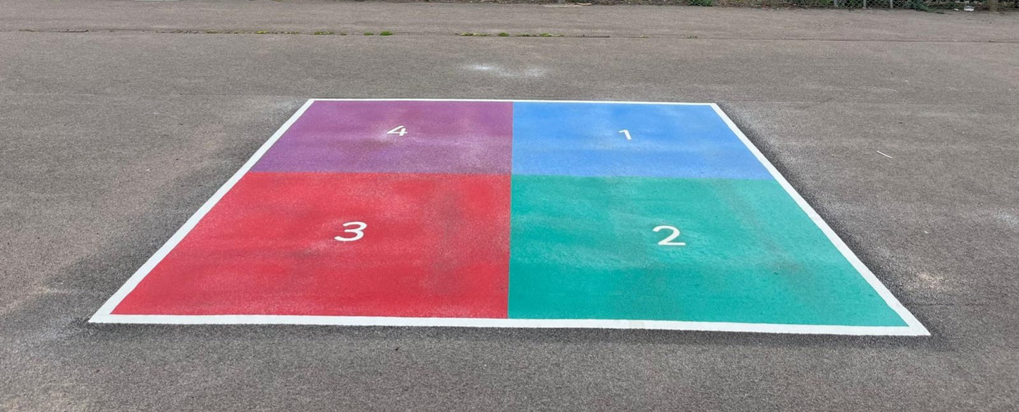4 Square Solid Marking - 3 x 3m