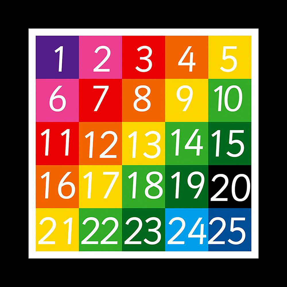 1-25 Grid (Full Solid) Marking - 1.5 x 1.5m