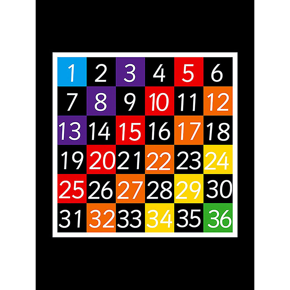 1-36 Grid (Half Solid) Marking - 1.8 x 1.8m