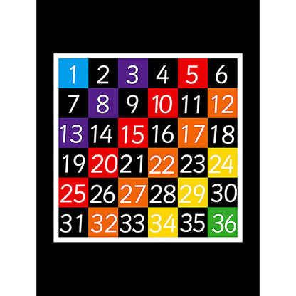 1-36 Grid (Half Solid) Marking - 1.8 x 1.8m