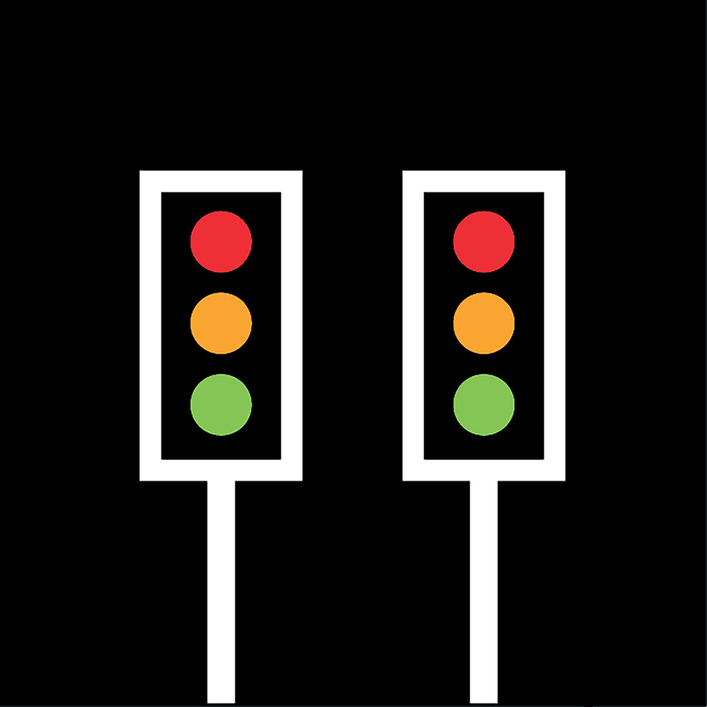 Traffic Lights x2 Marking - 1.2 x 0.3m