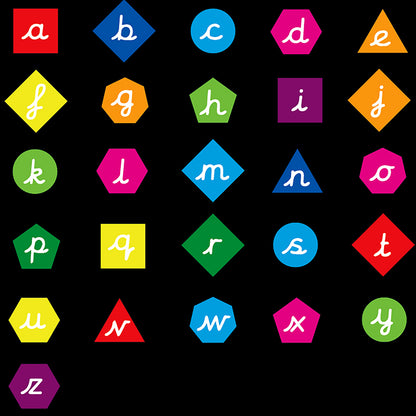 Cursive Letter Shapes Marking - 300mm per shape
