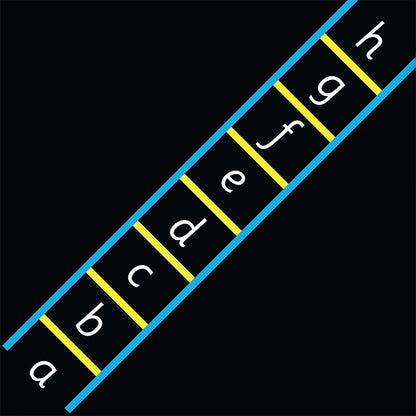 Alphabet Ladder Marking - 13 x 0.6m
