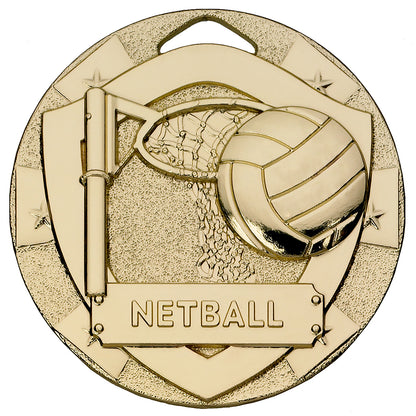 Netball Mini Shield Medal