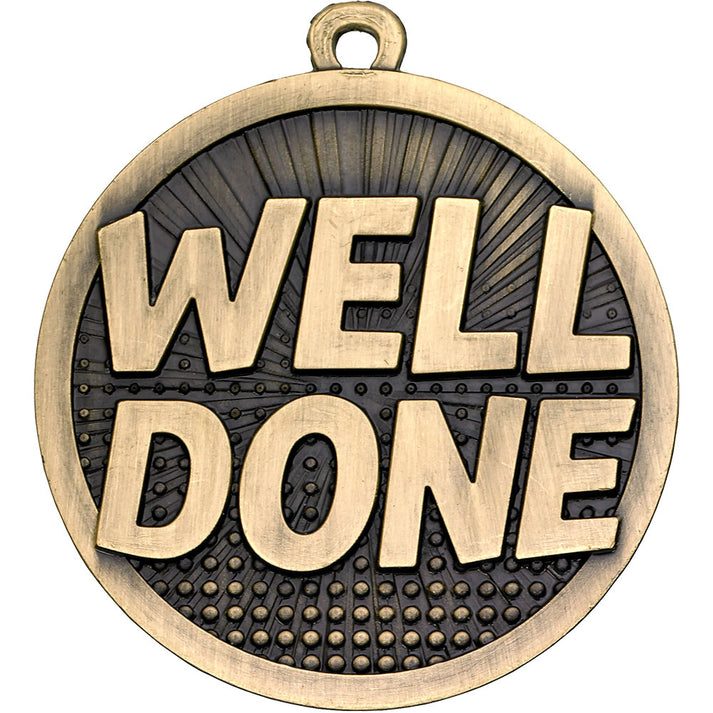 Well Done Mini Shield Medal – Sports Directory
