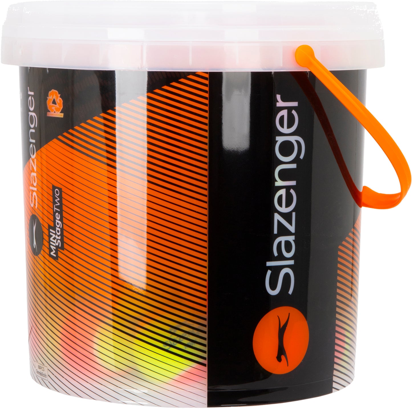 Slazenger Mini Tennis Orange Bucket (60 Balls)