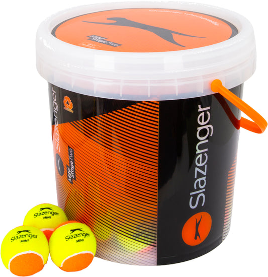 Slazenger Mini Tennis Orange Bucket (60 Balls)