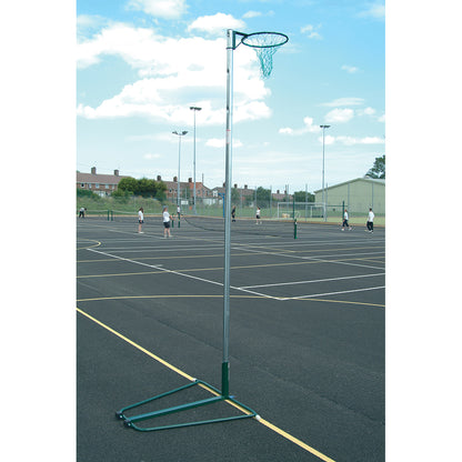 Regulation Green Netball Posts Wheelaway (Per Pair)
