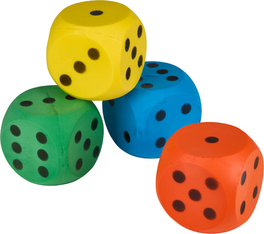Soft Foam Dice (Set of 4)