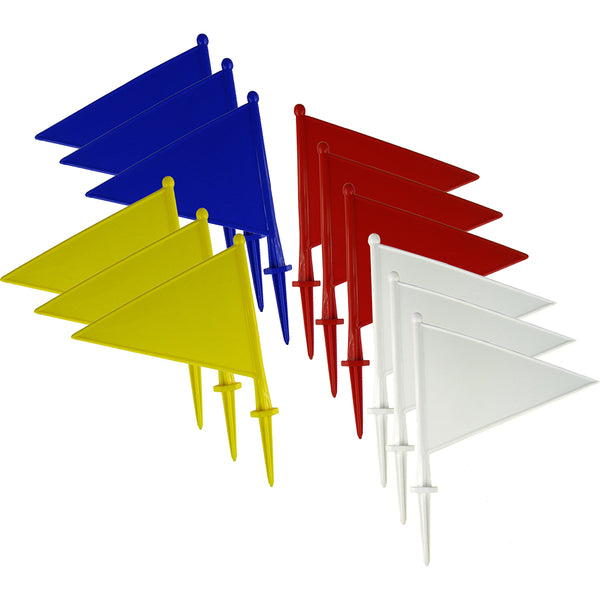 White Pvc Flags Plastic Marker Flags Pack of 30 – Sports Directory