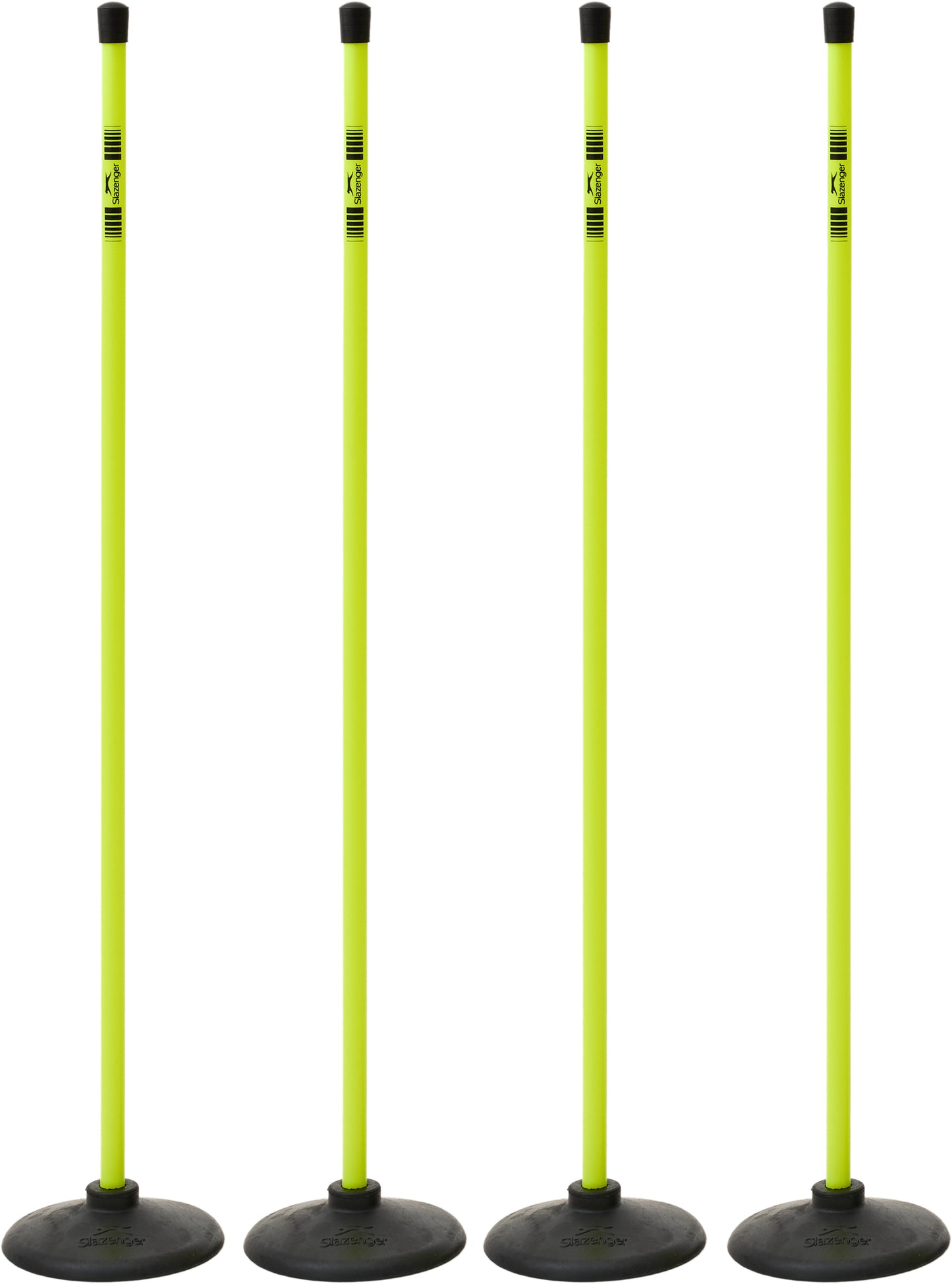 Slazenger Yellow Rounders Posts & Black Bases (Set of 4)