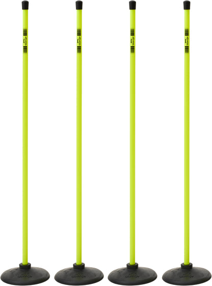 Slazenger Yellow Rounders Posts & Black Bases (Set of 4)