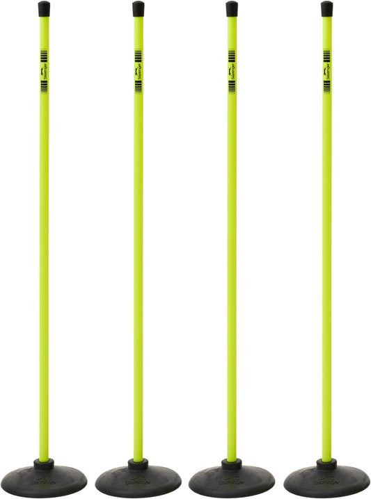 Slazenger Yellow Rounders Posts & Black Bases (Set of 4)