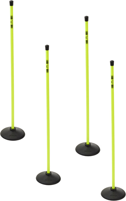 Slazenger Yellow Rounders Posts & Black Bases (Set of 4)
