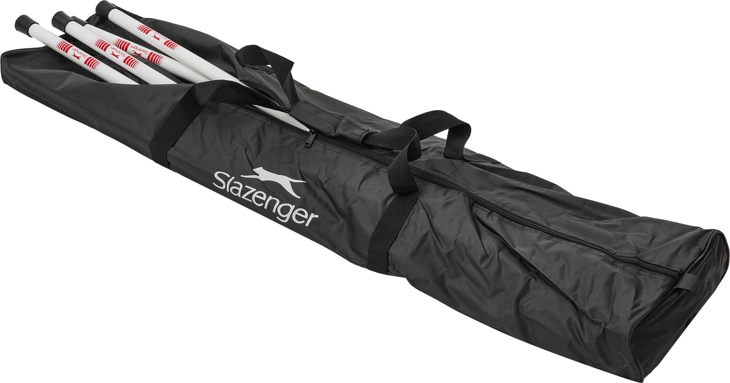 Slazenger White Rounders Posts & Black Bases (Set of 4)