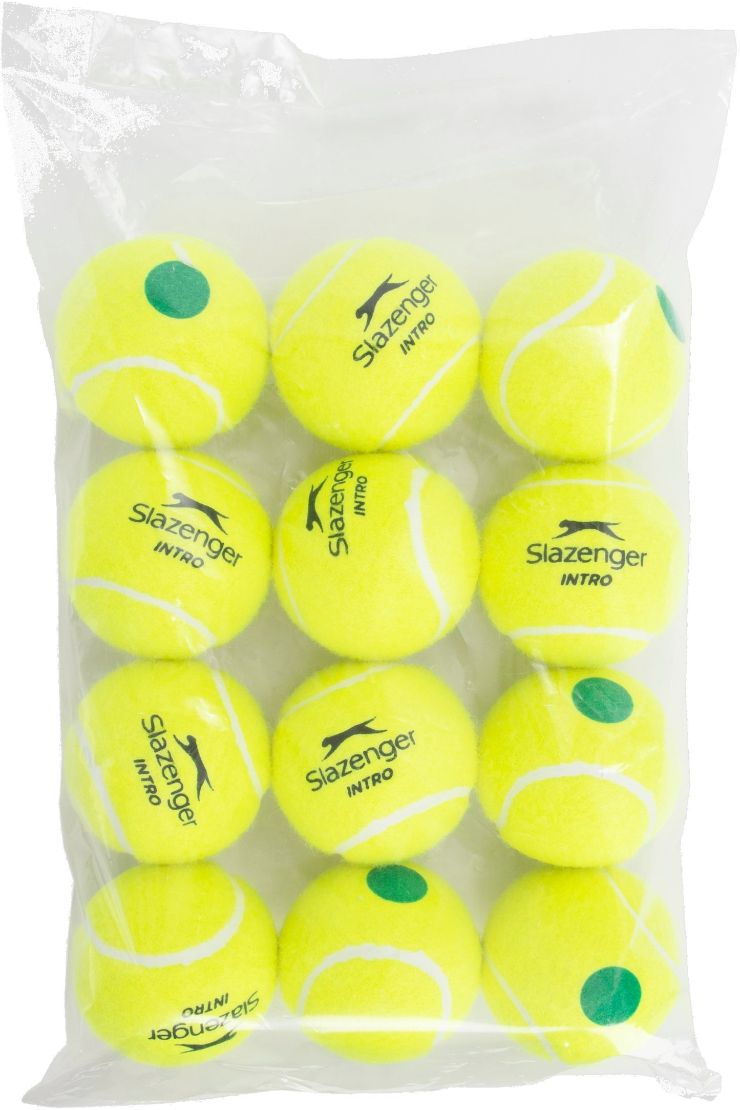 Slazenger Mini Tennis Intro Green Tennis (12 Balls)