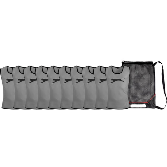 Slazenger Bibs & Storage Bag - Pack of 10
