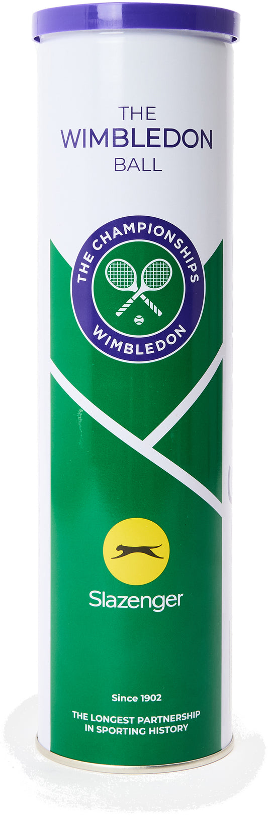 Slazenger Wimbledon Tennis Ball (Single Tube)