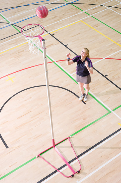 Harrod Wheelaway Pink Netball Posts (per pair)