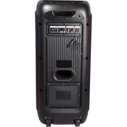 QULA-28 Rechargeable Portable PA Speaker with Inbuilt Mic, UHF Headset & LED Light Show