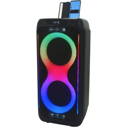 QULA-28 Rechargeable Portable PA Speaker with Inbuilt Mic, UHF Headset & LED Light Show