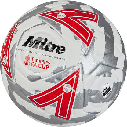 FA Cup Ultimax Pro Football White/Silver/Red
