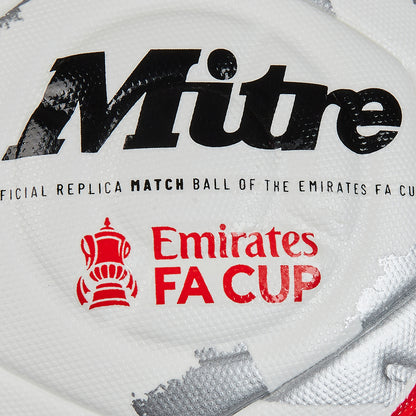 FA Cup Ultimax Pro Football White/Silver/Red