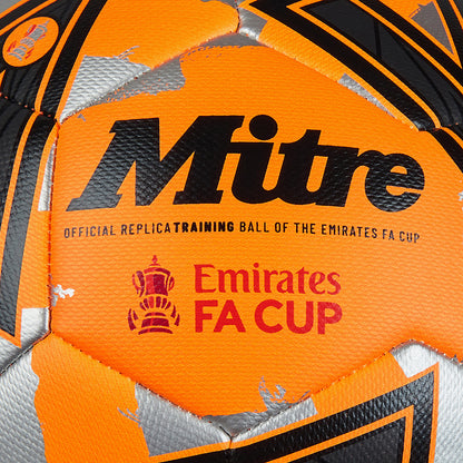 FA Cup Train Football Orange/Silver/Black