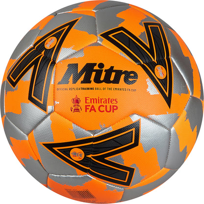 FA Cup Train Football Orange/Silver/Black