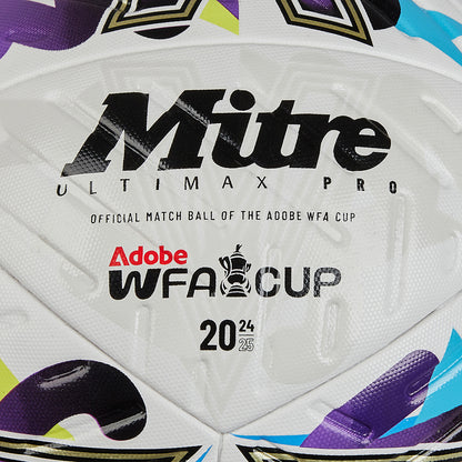 Women's FA Cup Ultimax Pro Football White/Electric Violet/Vibe Lime