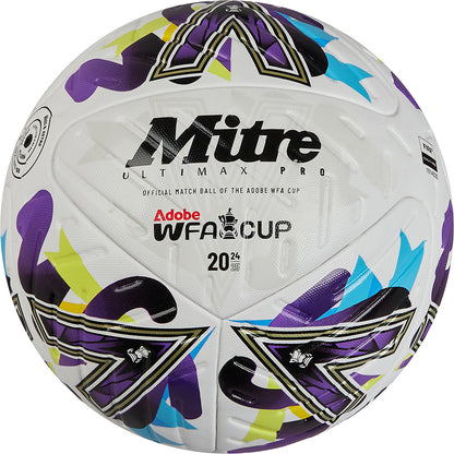 Women's FA Cup Ultimax Pro Football White/Electric Violet/Vibe Lime