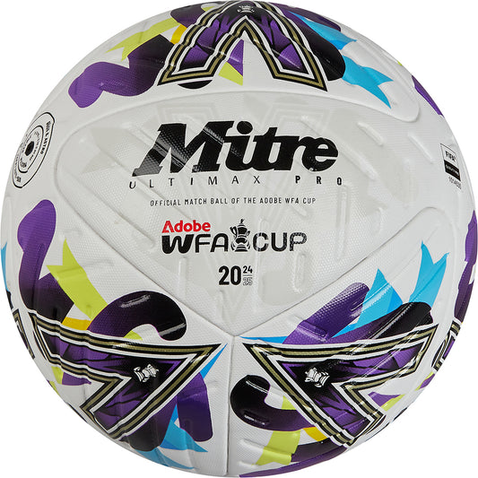 Women's FA Cup Ultimax Pro Football White/Electric Violet/Vibe Lime
