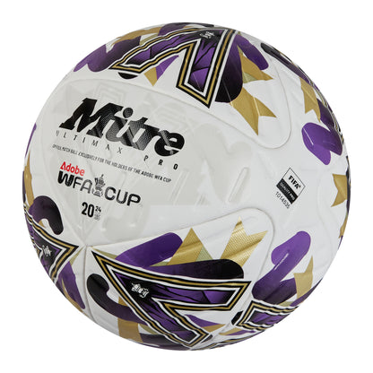 Women's FA Cup Ultimax Pro Football White/Gold/Vibe Lime