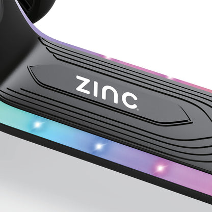 Zinc Three Wheeled Folding LED Scooter