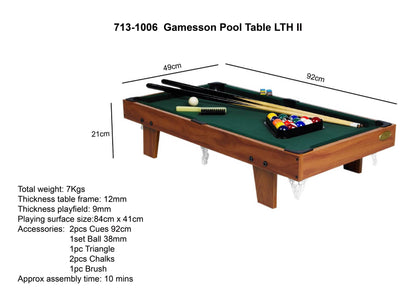 Gamesson 3ft Pool Table Top Game
