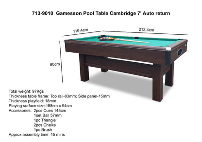 Gamesson 7ft Cambridge Pool Table