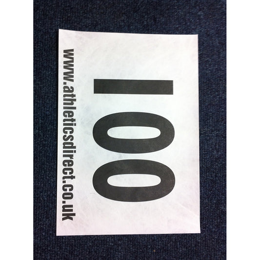 Tyvek Race Numbers 210mm x 150mm
