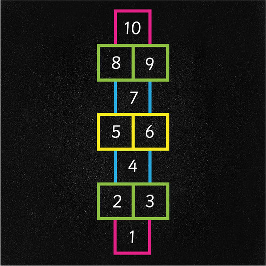 Hopscotch Outline - 3.9 x 1.2m