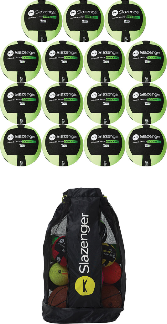 Slazenger Match & Training Dodgeballs - Pack of 15