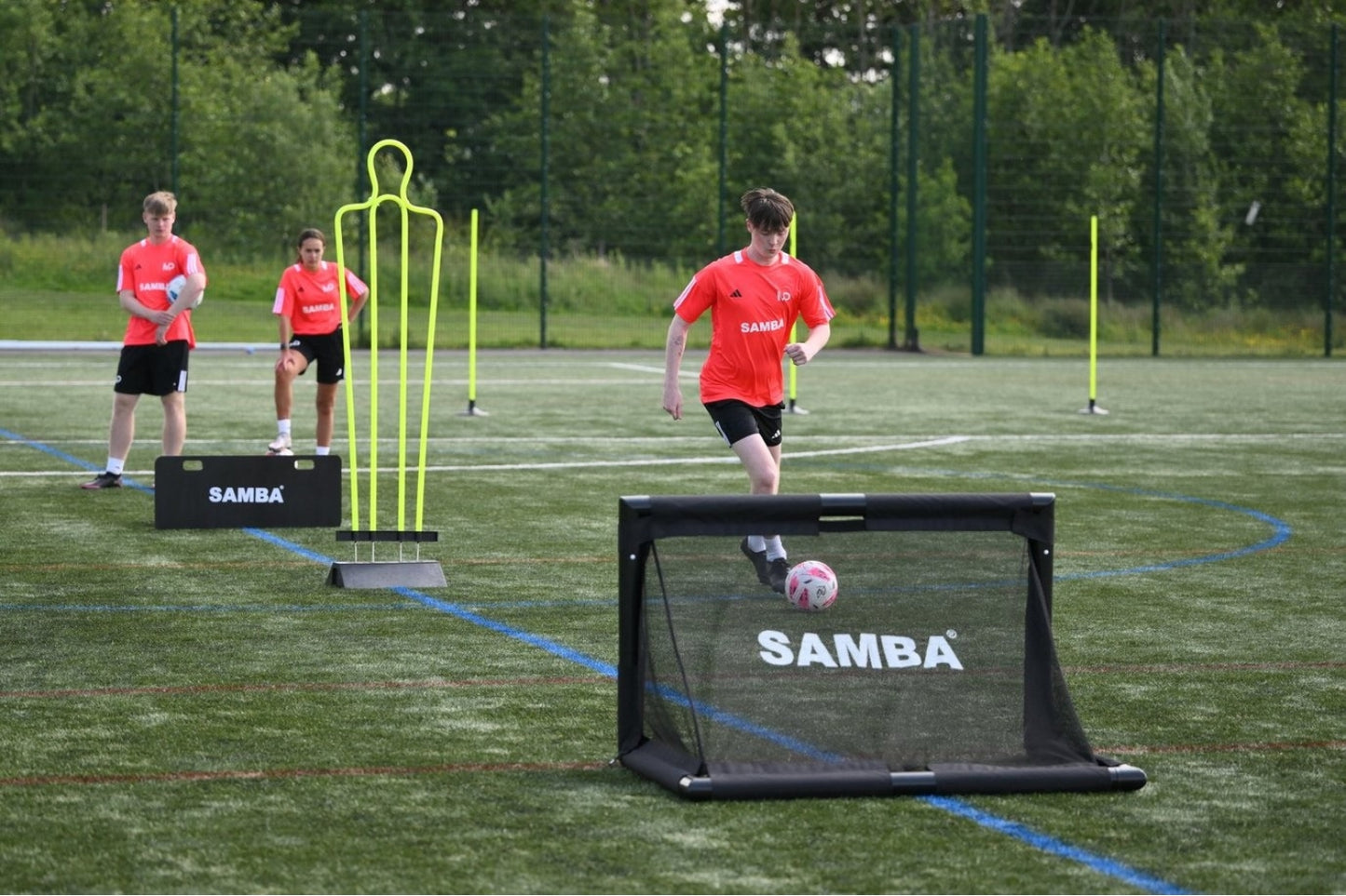 Samba 4' x 2' 5" Folding Football Goal 3v3