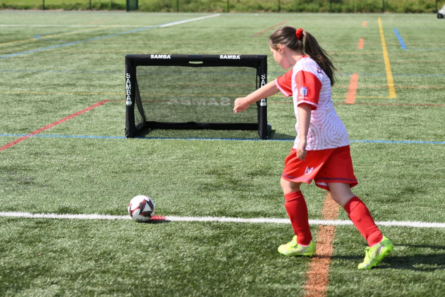 Samba 4' x 2' 5" Folding Football Goal 3v3